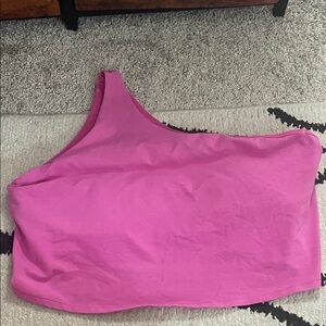Pink One-Shoulder Women's Top
